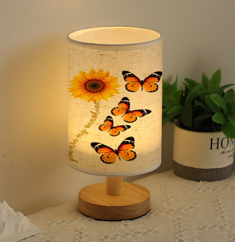 A Modern USB-powered Linen Lamp with a Unique Design and Exquisite Patterns