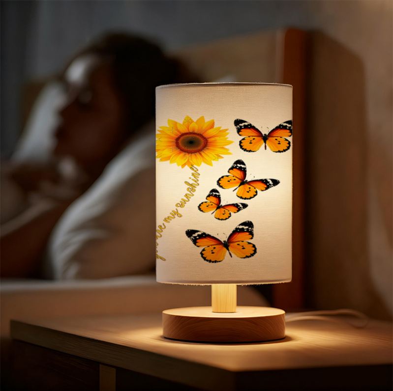 A Modern USB-powered Linen Lamp with a Unique Design and Exquisite Patterns