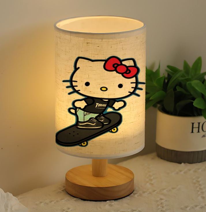Sanrio USB-powered linen lamp suitable for bedside decoration gift