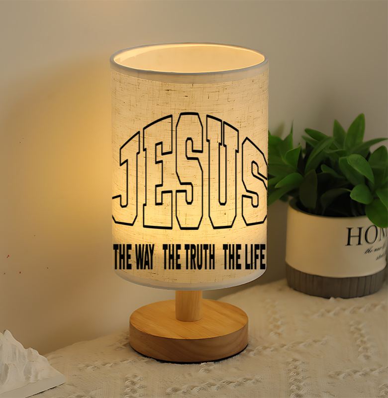 A Modern USB-powered Linen Lamp with a Unique Design and Exquisite Pattern