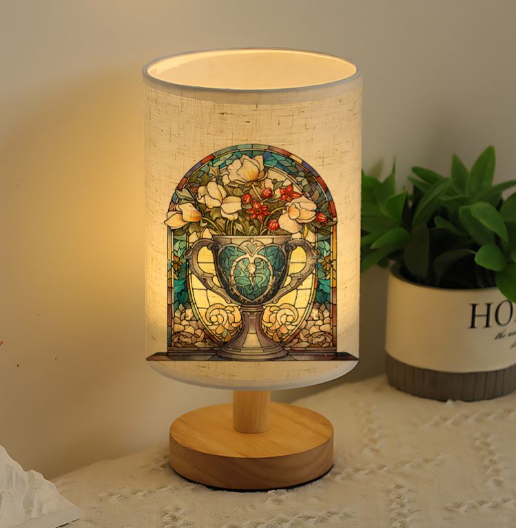 Contemporary Linen Lamp, Powered by USB, Features a Distinctive Design And Beautiful Patterns