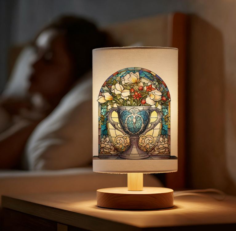 Contemporary Linen Lamp, Powered by USB, Features a Distinctive Design And Beautiful Patterns