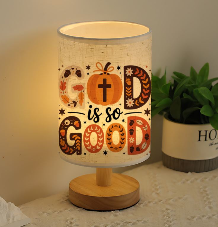 Ambiance in the Living Room USB-powered Linen Lamp