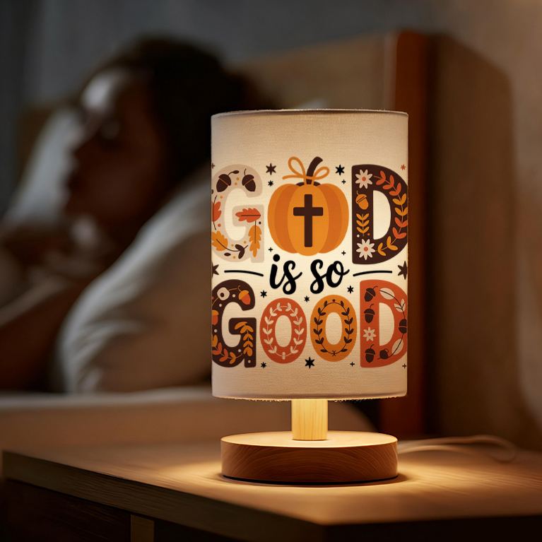Ambiance in the Living Room USB-powered Linen Lamp