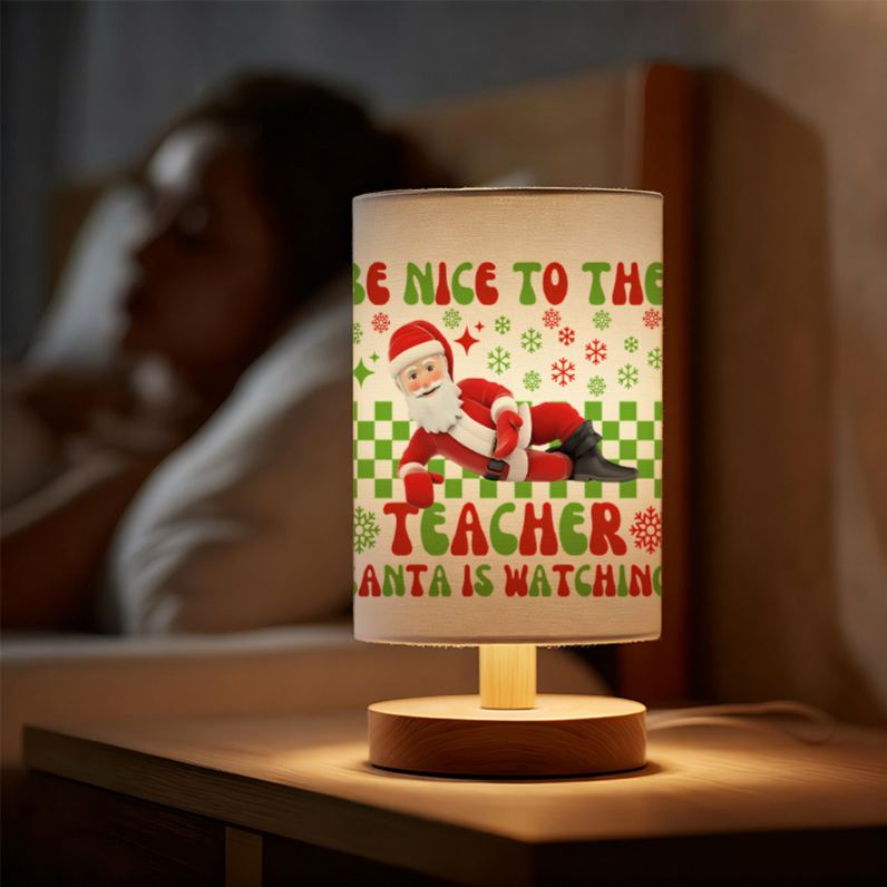 Modern USB-Powered Linen Table Lamp with Unique Design & Exquisite Patterns