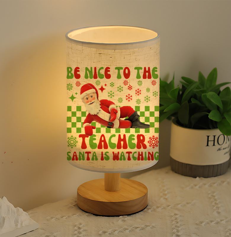 Modern USB-Powered Linen Table Lamp with Unique Design & Exquisite Patterns