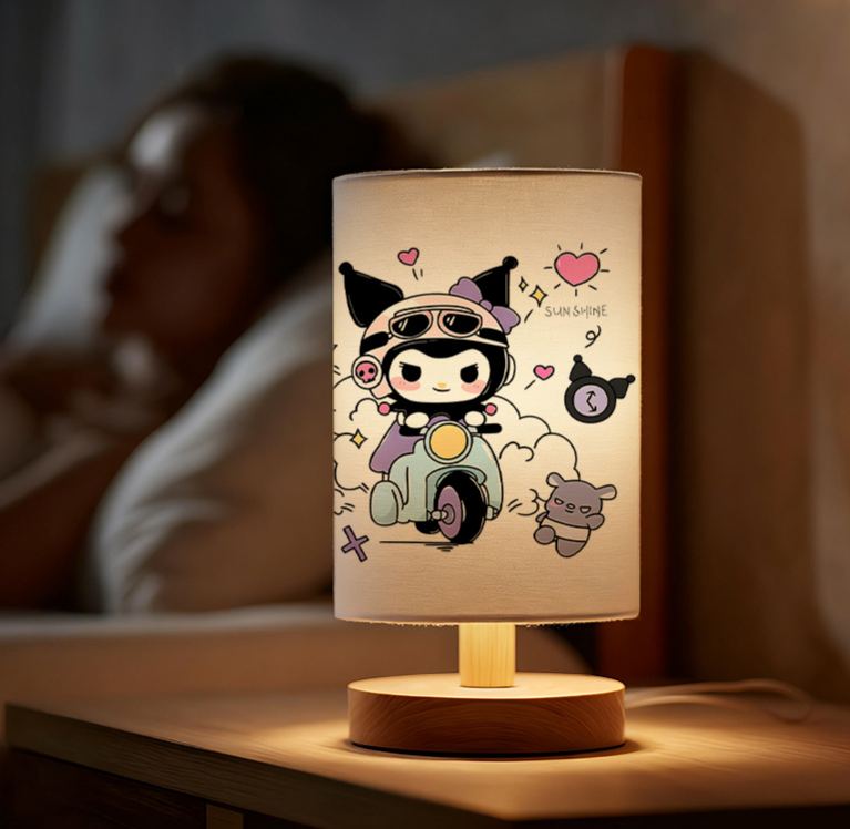 USB-powered Sanrio linen table lamp excellent gift 