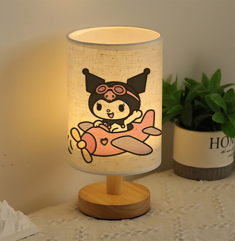 A modern Sanrio USB-powered linen lamp with a creative design