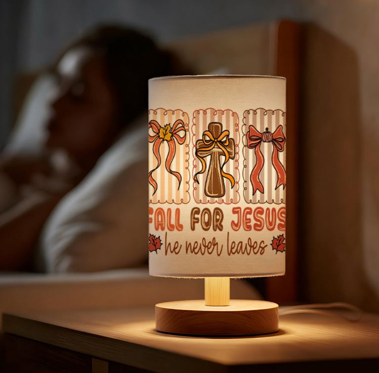 Suitable as a Bedside Decoration USB-powered Linen Lamp
