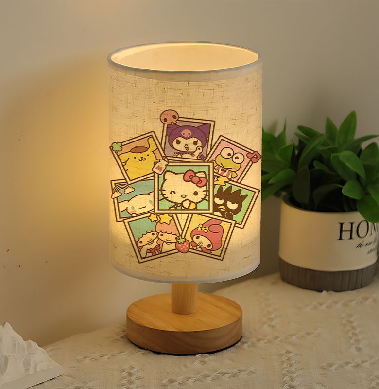 A modern Sanrio USB-powered linen lamp with a creative design