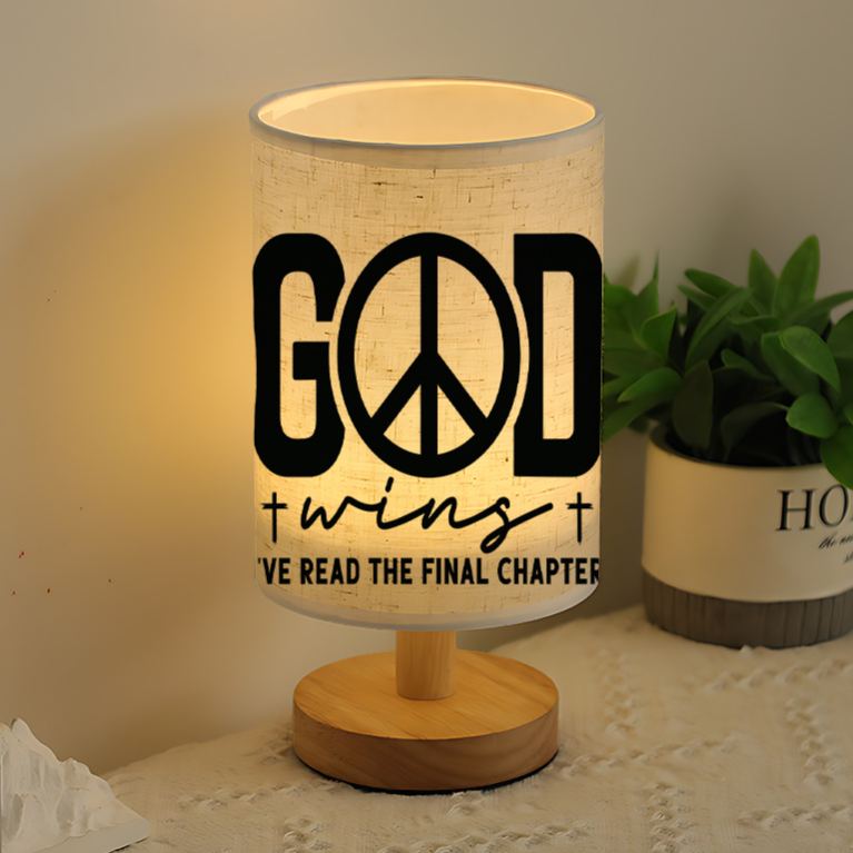 Suitable as a Bedside Decoration  Linen Lamp with a Unique Design