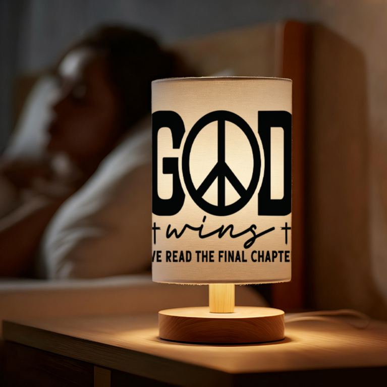 Suitable as a Bedside Decoration  Linen Lamp with a Unique Design