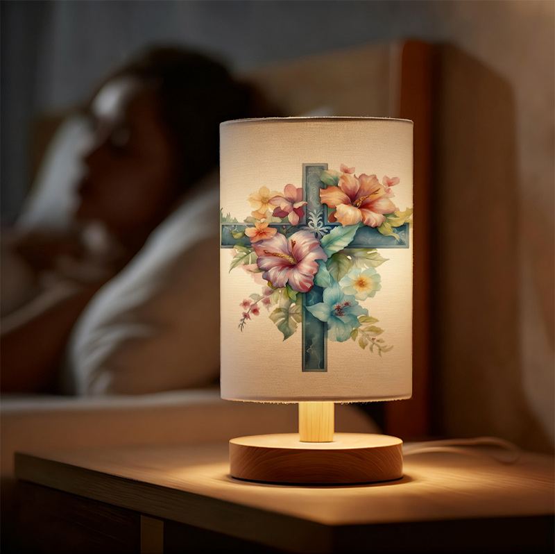 Modern USB-powered Linen Lamp Create Ambiance in the Living Room