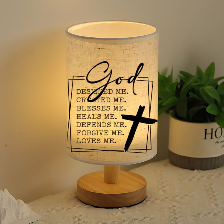 USB-Powered Table Lamp Button-Controlled Uplight