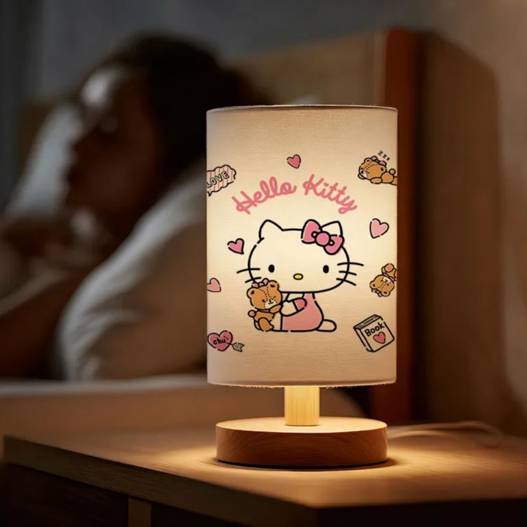 USB-powered linen Cozy lamp