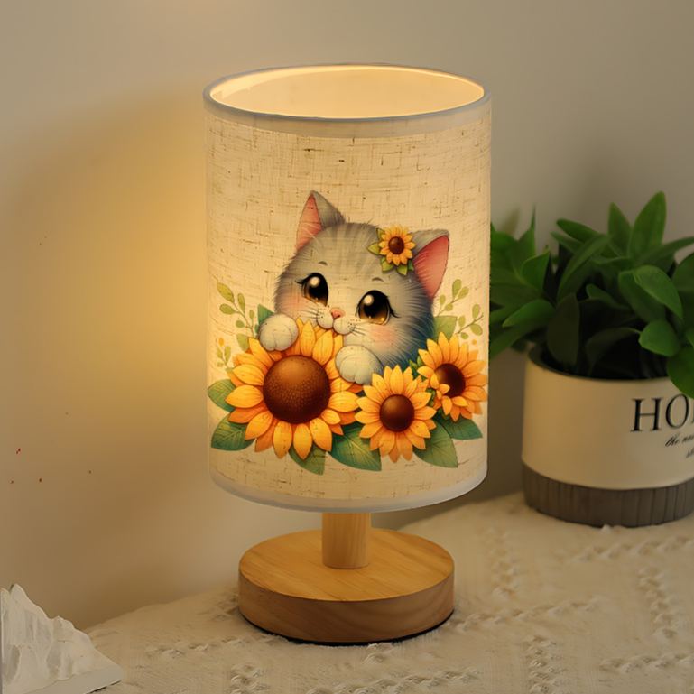 Gift for Family powered Linen Lamp Unique Design