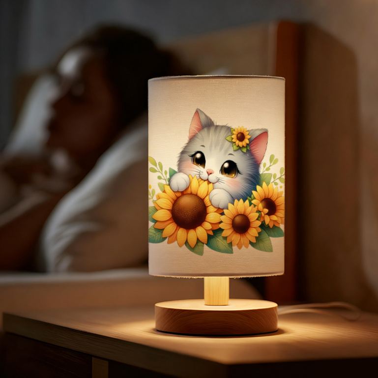 Gift for Family powered Linen Lamp Unique Design