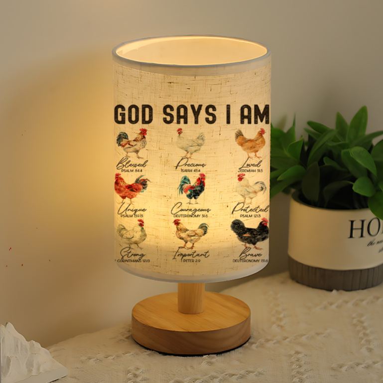 USB-Powered Linen Table Lamp  Ideal Gift for Housewarming