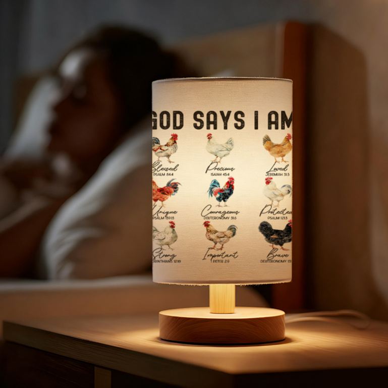 USB-Powered Linen Table Lamp  Ideal Gift for Housewarming