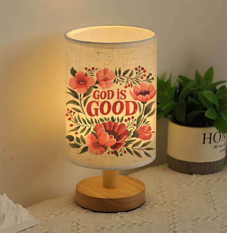 A Modern USB-powered Linen Lamp with a Unique Design and Exquisite Patterns