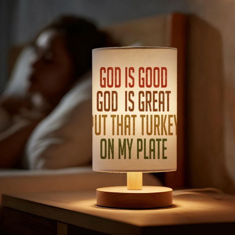 USB-powered Linen Lamp Making It an Gift