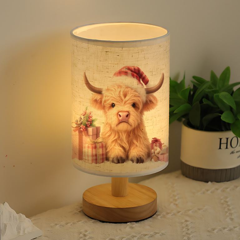 USB-powered Linen Lamp Bedside Decoration and Can Also Create Ambiance