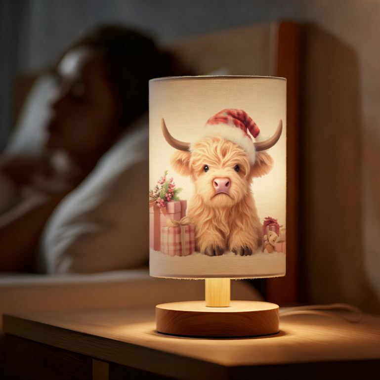 USB-powered Linen Lamp Bedside Decoration and Can Also Create Ambiance