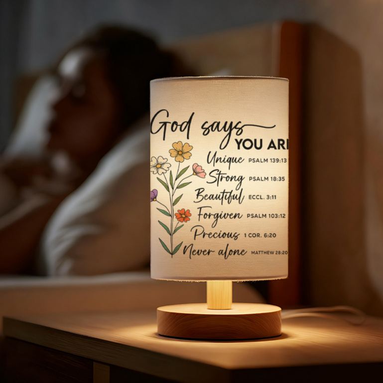 USB-powered Linen Lamp Bedside Decoration Bedroom