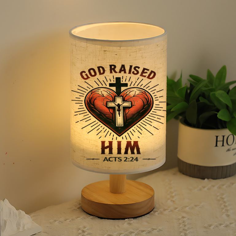 Table Lamp, Push Button Switch, Warm Light for Living Room, Bedroom