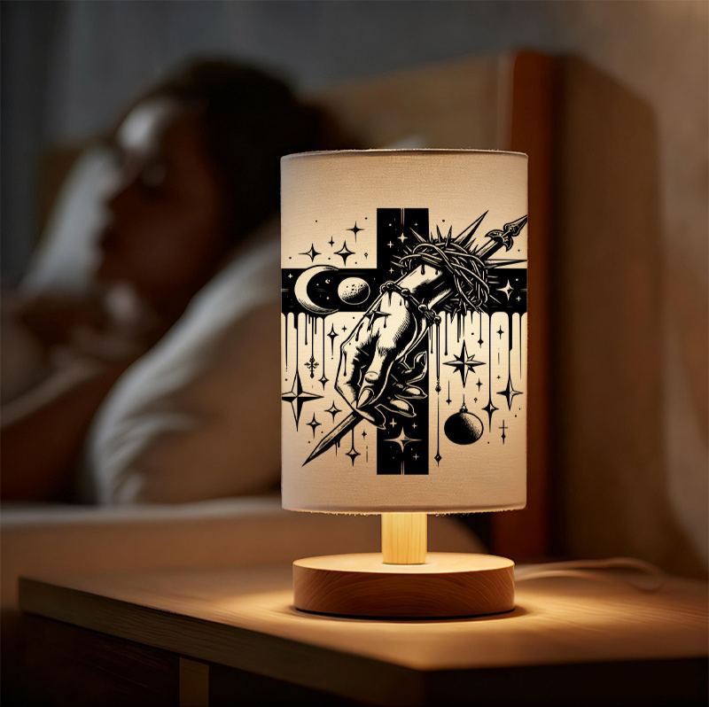 Modern USB-Powered Table Lamp with Bulb - USB Plug-in Bedside