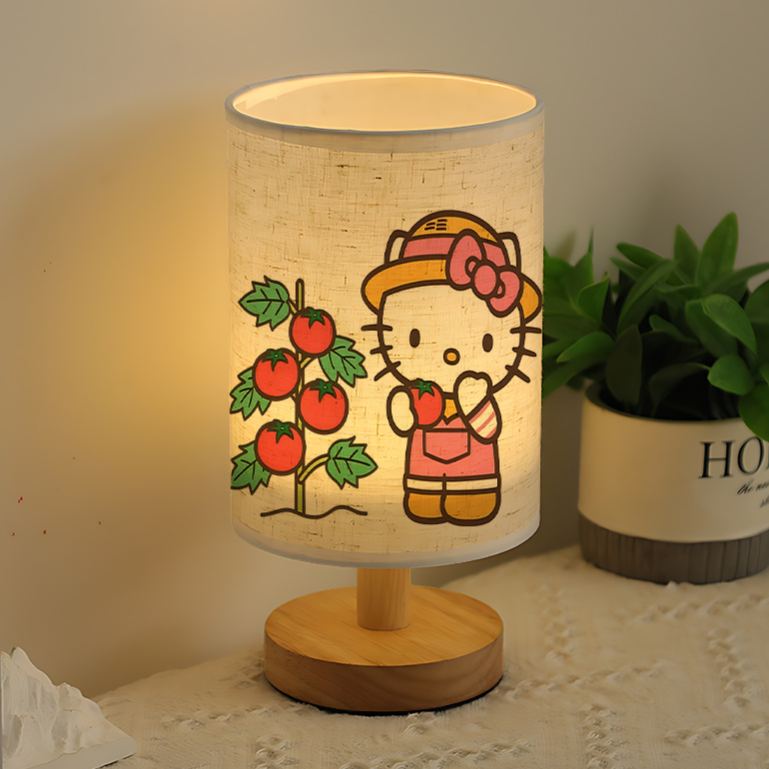 Sanrio USB-powered linen lamp  and bedroom, making it an excellent gift 