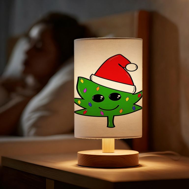 USB-powered Linen Table Lamp Creative Patterns, Perfect For Bedside Decoration