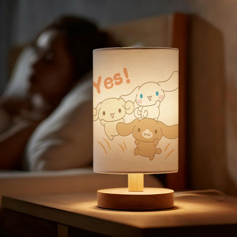 Sanrio-Themed USB-Powered Table Lamp with Cute Sanrio Patterns 