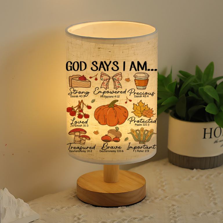 USB-powered Linen Living Room and Bedroom Lamp