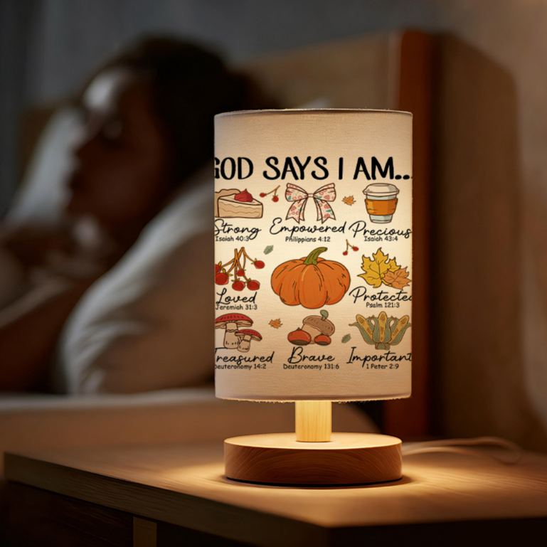 USB-powered Linen Living Room and Bedroom Lamp