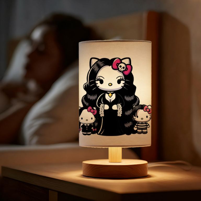 modern Sanrio USB-powered linen lamp excellent gift for Sanrio