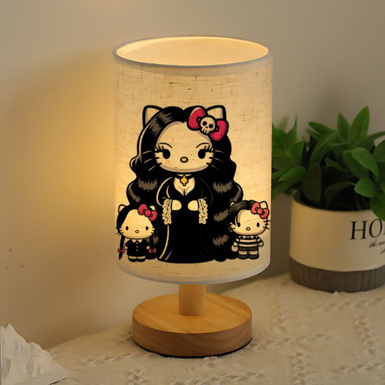 modern Sanrio USB-powered linen lamp excellent gift for Sanrio