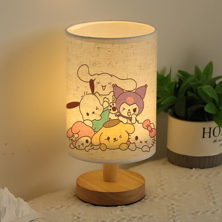 Modern USB-powered Sanrio Linen Table Excellent Gift  Lamp