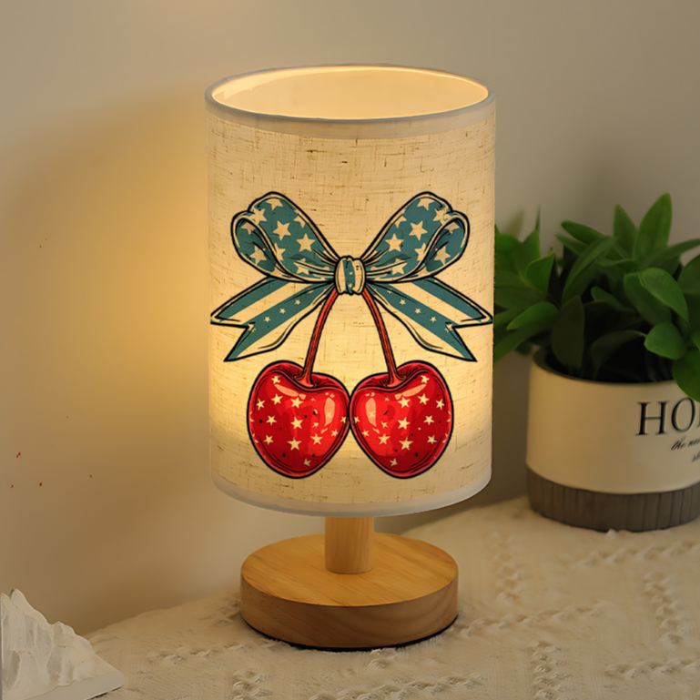Modern USB powered Linen Table Lamp Perfect for Creating Atmosphere