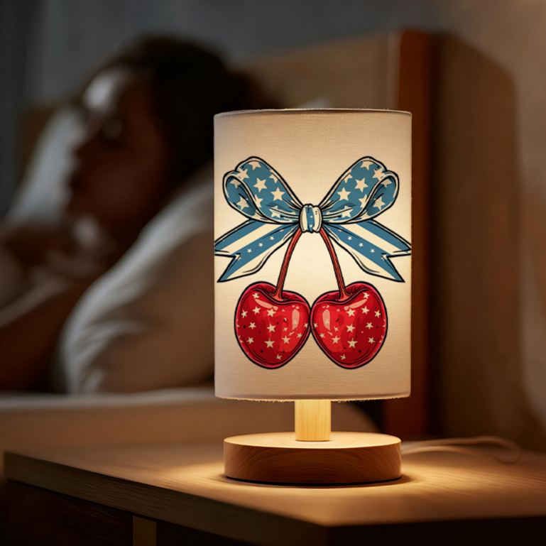 Modern USB powered Linen Table Lamp Perfect for Creating Atmosphere