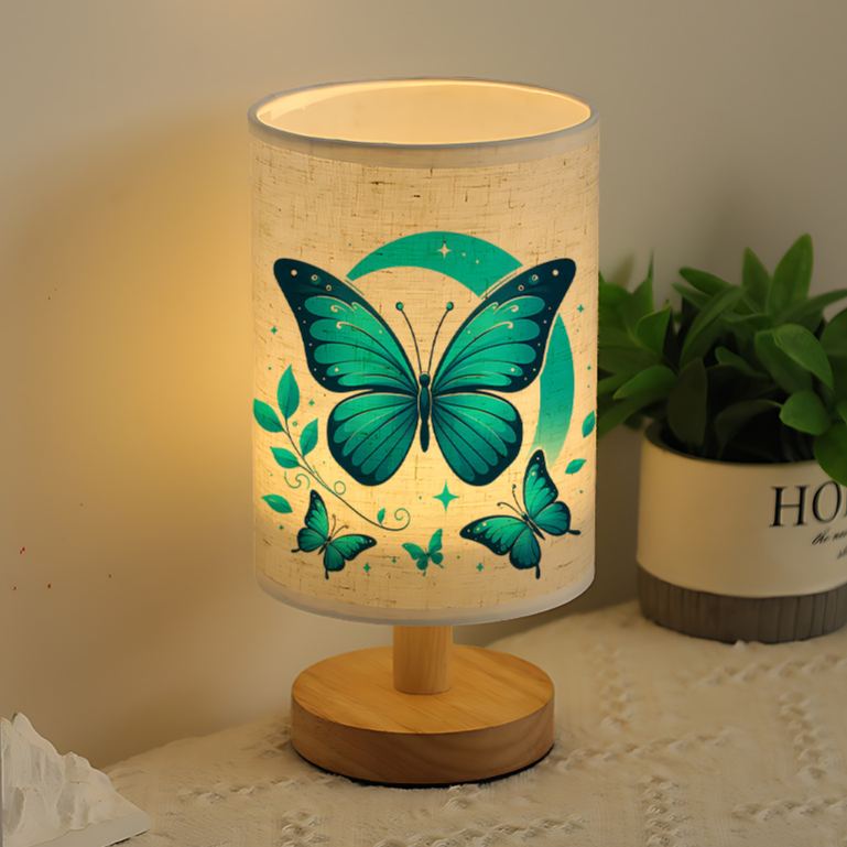 USB-powered Linen Lamp Ambiance in the Living Room and Bedroom