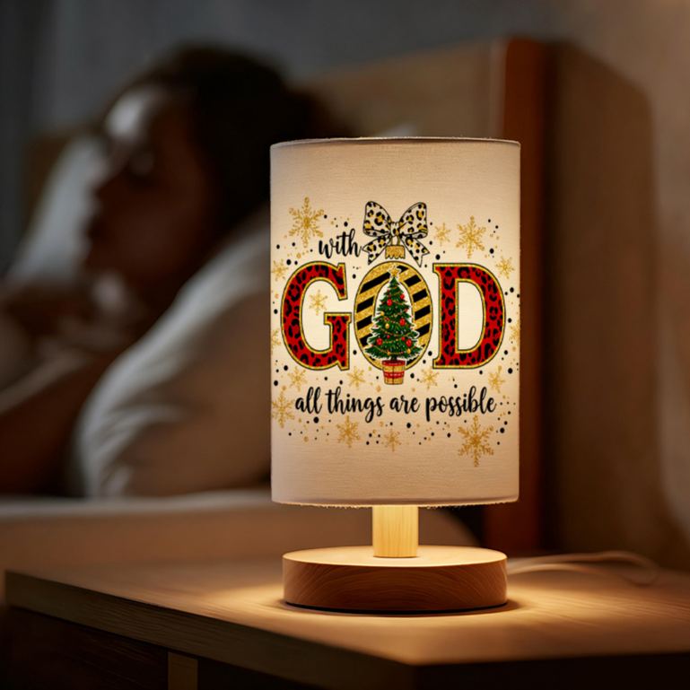 Modern USB-powered Linen Lamp Excellent Gift for Family
