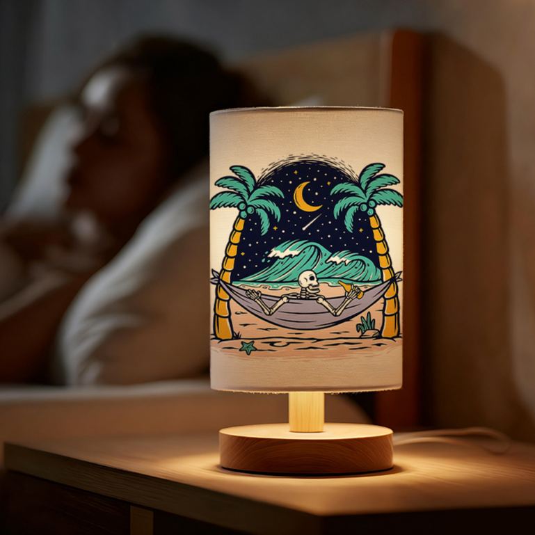 Modern USB-powered Linen Table Lamp Decoration Creating A Cozy Atmosphere