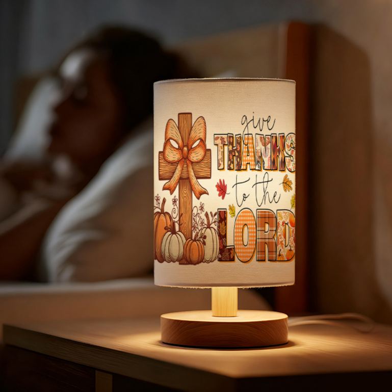 Modern USB-powered Linen Lamp Ambiance in the Living Room