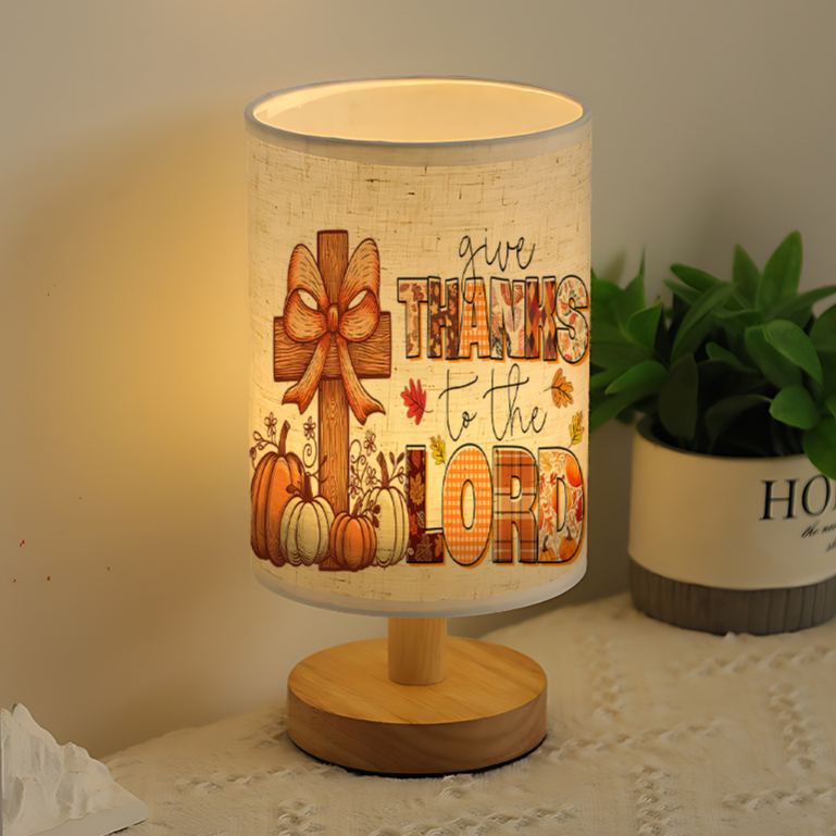 Modern USB-powered Linen Lamp Ambiance in the Living Room