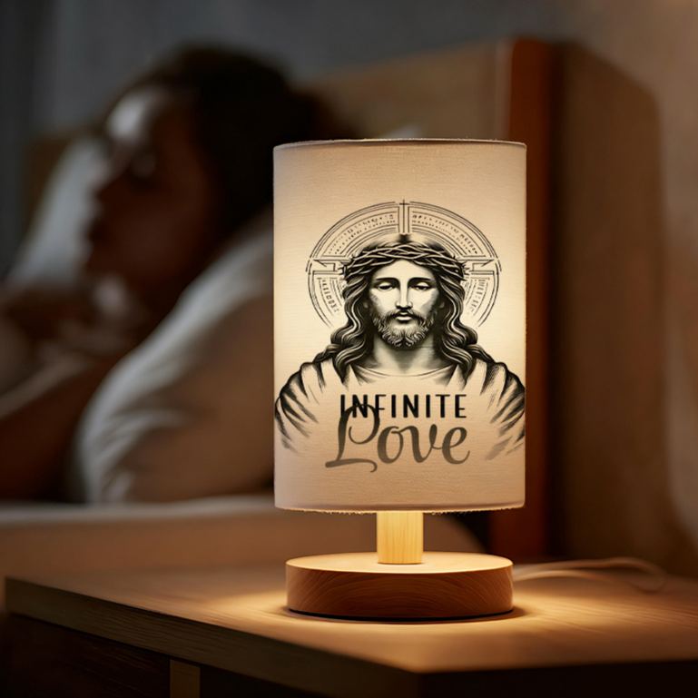 USB-powered Linen Lamp Ambiance in the Room