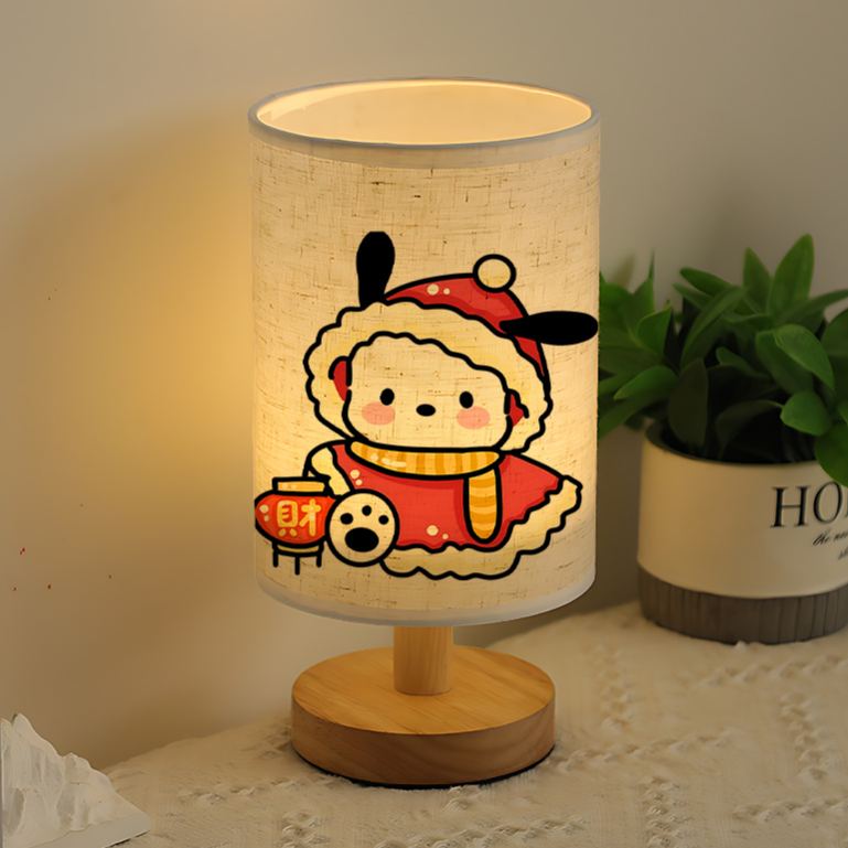Sanrio USB-powered linen lamp bedside decoration, as well as creating ambiance