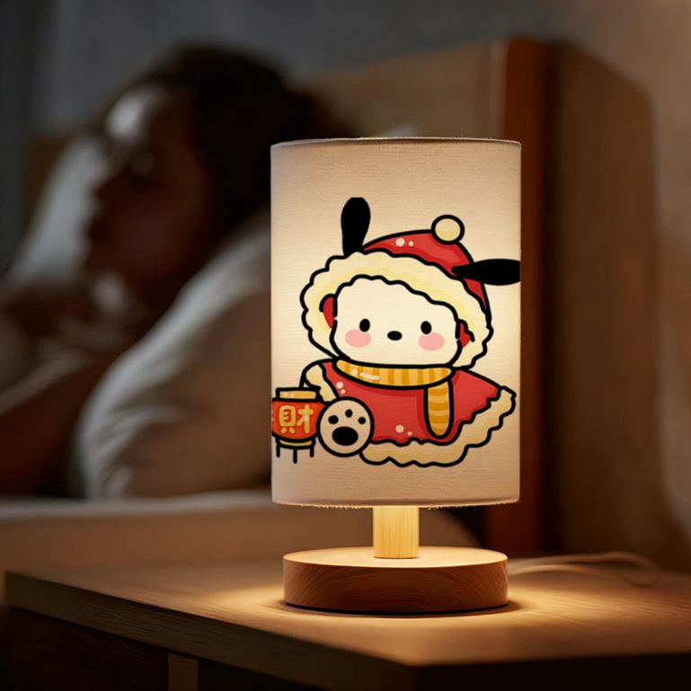 Sanrio USB-powered linen lamp bedside decoration, as well as creating ambiance