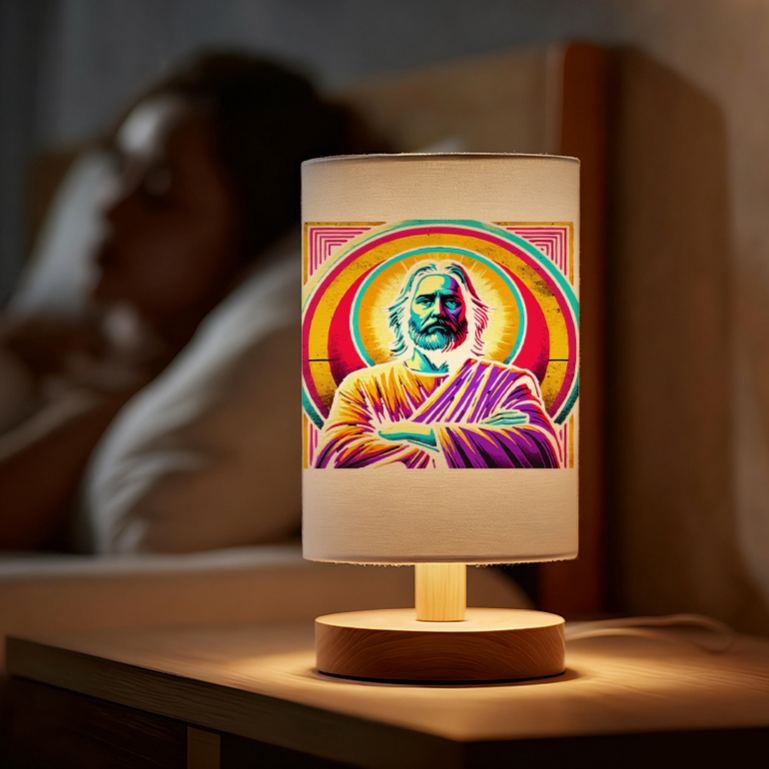 USB-Powered Bedside Lamp with Soft Glow Lighting Table Light for Bedroom