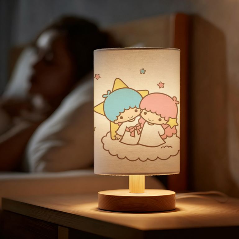 Sanrio USB-powered linen lamp creating ambiance